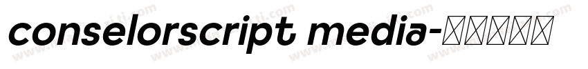 conselorscript media字体转换